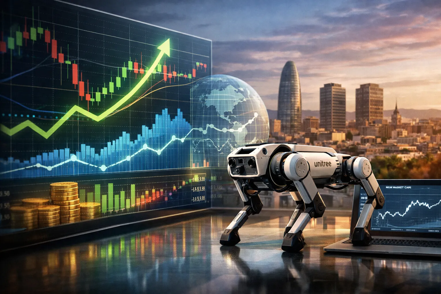 cover for Análisis del precio y capitalización de Unitree Robotics en tiempo real